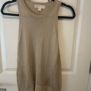 Michael Kors Shimmering Gold Tank Top